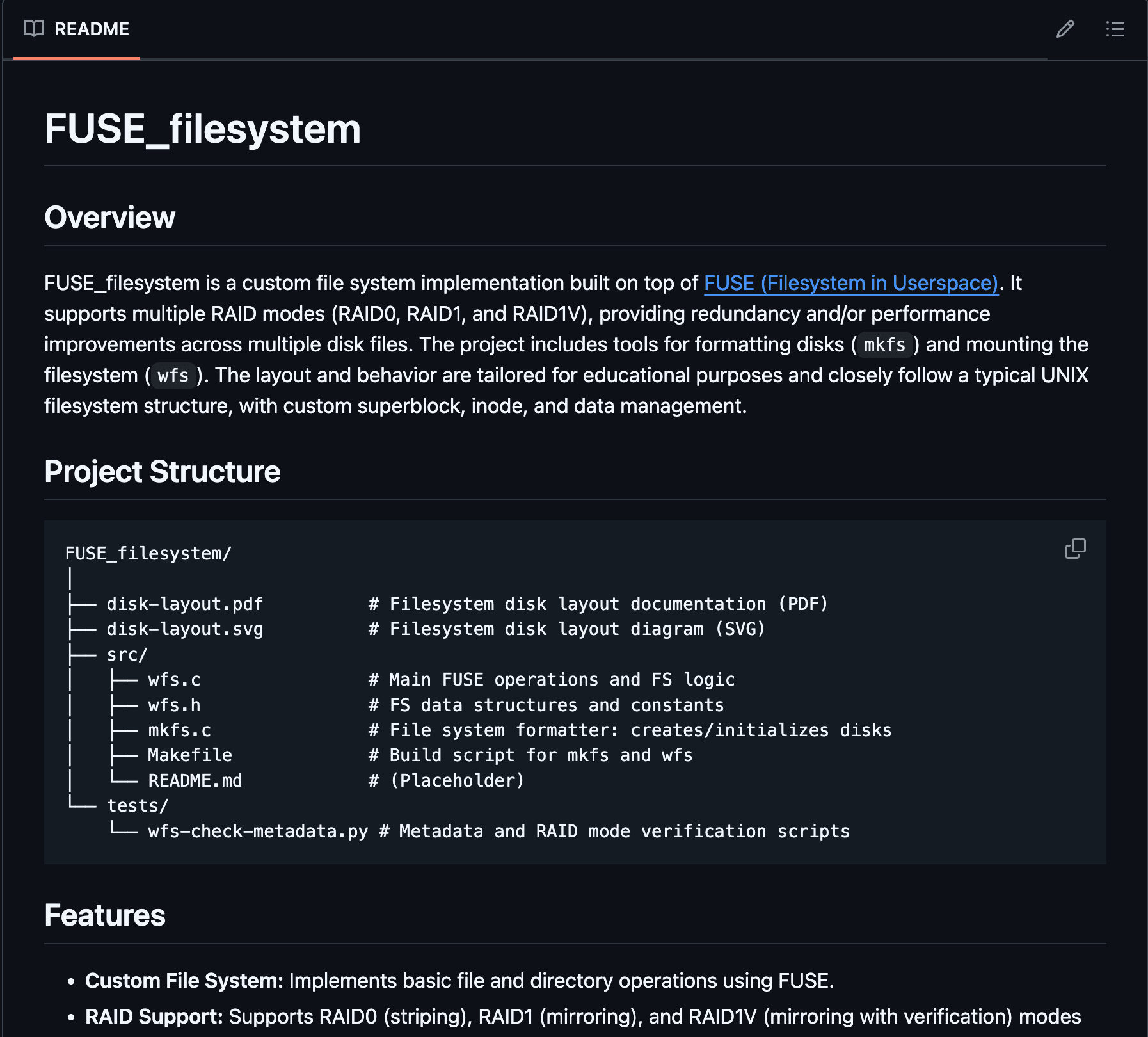 FUSE Filesystem